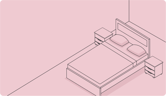 Рисованная декорация из мебели №1